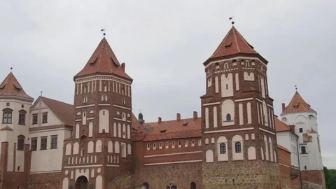 Mir Castle Complex.Europe, Stock Footage 78156620