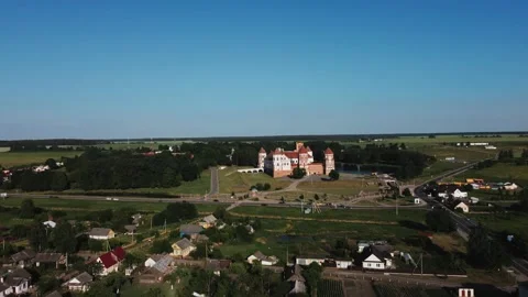 Mir castle fly up Stock Footage 274341610