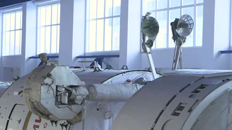 Mir station arm close up Stock Footage 34808954