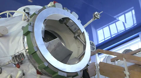 Mir station hatch close Stock Footage 34810317