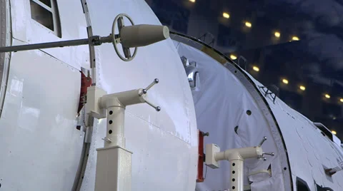 Mir station lever close up Stock Footage 34808379