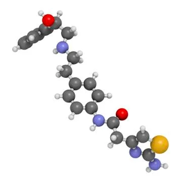 Mirabegron overactive bladder drug イラスト素材