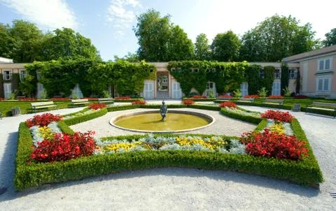 Mirabell gardens Stock Photos