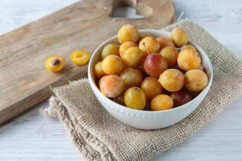 Mirabelle plums Stock Photos