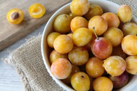 Mirabelle plums Stock Photos