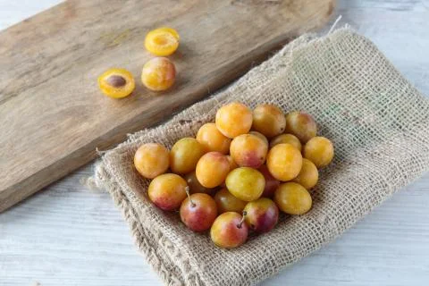 Mirabelle plums Stock Photos