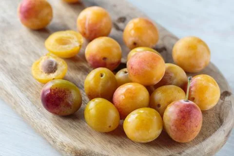 Mirabelle plums Stock Photos