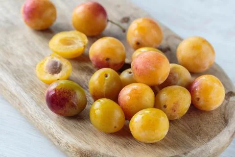 Mirabelle plums Stock Photos
