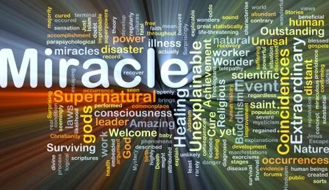 Miracle background concept glowing Stock Illustration