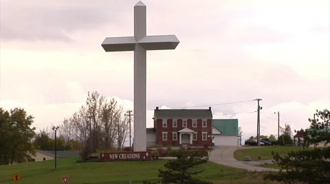 The 'Miracle Cross,' Indiana Stock Footage