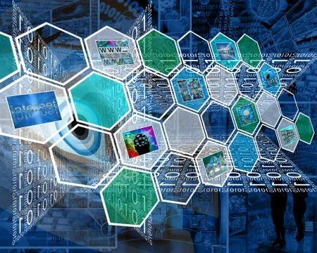 Miracle hexagons Stock Illustration