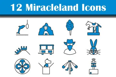 Miracleland Icon Set Stock Illustration
