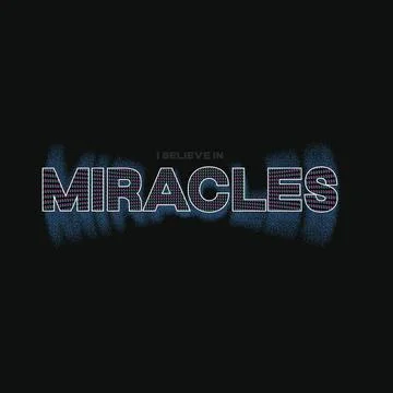Miracles typography slogan 스톡 일러스트