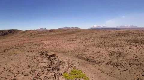 Mirador de los Andes, active volcano in the distance Stock Footage 60033996