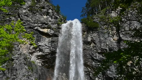 Mirafall in the Oetschergraeben Gorge in Austria Stock Footage 146652477