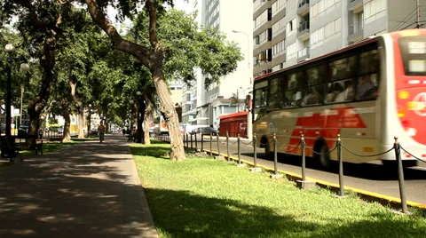 Miraflores in Lima Stock Footage 32967344
