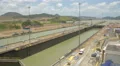 Miraflores Locks with canals in Panama 4k or 4k+ Resolution