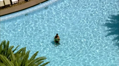 The Mirage Las Vegas Pools Stock Footage 40664022