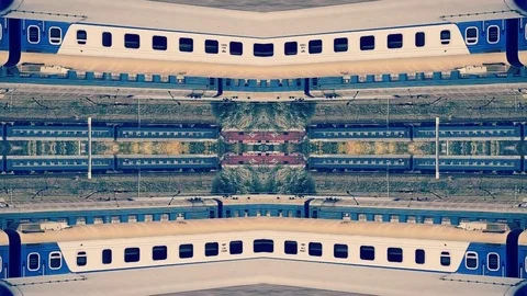 Mirage Train Stock Footage 82524320