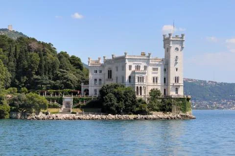 Miramare castle in trieste (italy) Foto stock