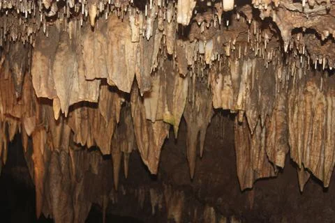 Miramec Caverns. Meramec Caverns is a 4.6-mile (7.4 km) cavern system in th.. Stock Photos