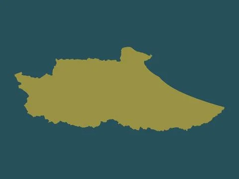 Miranda, Venezuela. Solid color shape Stock Illustration