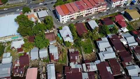 Miri City Drone Type 2 Stock Footage 105703041
