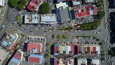 Miri Drone Shot type 3 Stock Footage 105704005