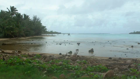 Miri Lagoon. Rarotonga, Cook Islands Stock Footage 247043853