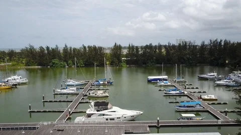 Miri Marina Stock Footage 105696237