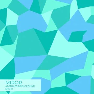Miror abstract background modern polygon design blue style with line complex Stock Illustration