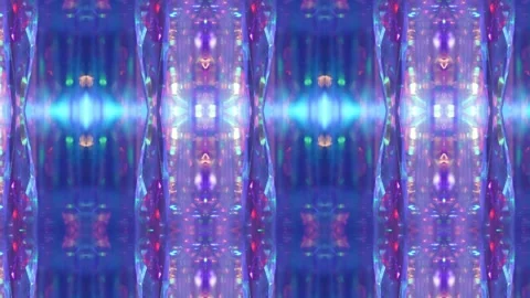 Mirror abstraction rotating sparkling shiny diamond texture. Neon purple pink Stock Footage 315220508