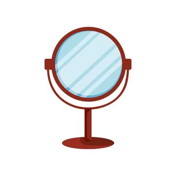 Mirror accessory personal Stock Illustration