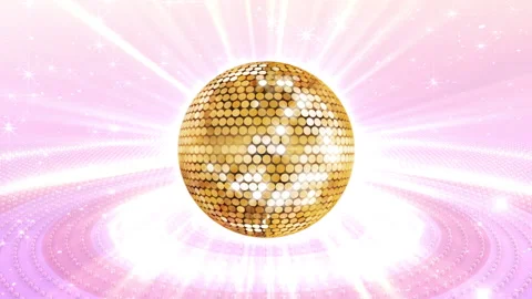 Mirror Ball 21c LED Wall 5 Circle Fc3 Stock-Footage 165772898