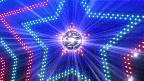 Mirror Ball 21c LED Wall 5 Star Ma1 Stock Footage 165791129