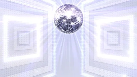 Mirror Ball 21c LED Wall 5 Box Fb3 Stock Footage 165791332