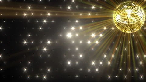 Mirror Ball 21c Star Shining 4 JZb Stock Footage 165311739