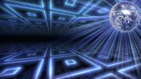 Mirror Ball LED Floor Disco Club Dance Party 21c 0B R1a Vidéo 166138343