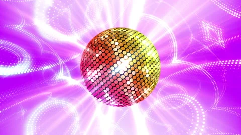 Mirror Ball LED Room Disco Club Dance Party 21c 2C AaT1 Stock Footage 166236218