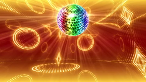Mirror Ball LED Room Disco Club Dance Party 21c 2C AbF1 Stock Footage 166236256