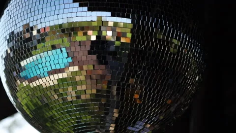Mirror ball on the nature Stock Footage 166629781