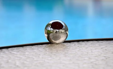 Mirror ball with reflection. Stock Photos