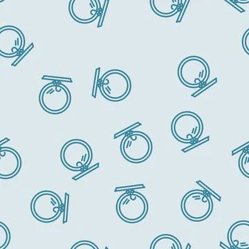 Mirror bathroom interior line vector seamless pattern Ilustración de archivo