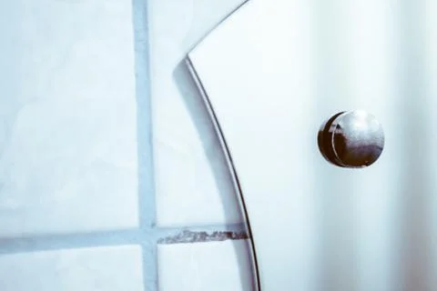 The mirror in the bathroom Stock Photos