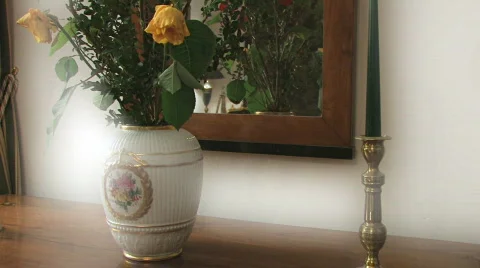 Mirror in Biedermeier style Vídeo Stock 506040