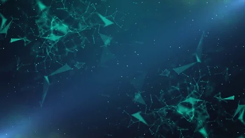 Mirror Blue Green Plexus Particle Background 스톡 동영상 83298399