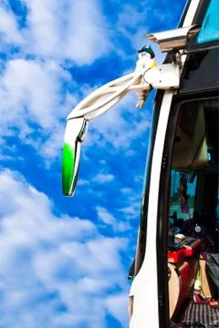 Mirror bus. Stock Photos