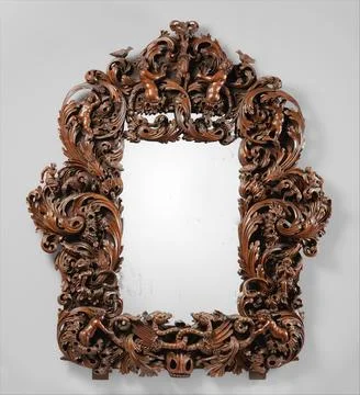 Mirror ca. 16801700 German, Danzig (Gdansk) Large parade mirrors became inc.. Stock-Fotos