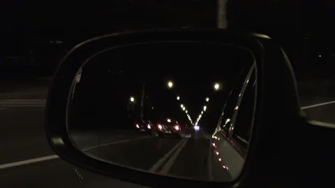 Mirror of car driving 스톡 동영상 95078359
