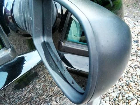 The mirror of a car Stock Photos